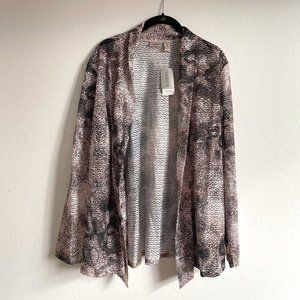 NWT Chico's Easywear Animal Print Sweater